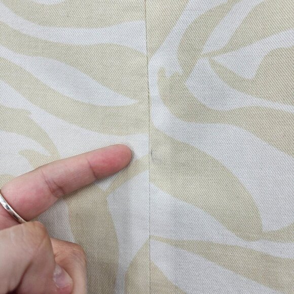 Marc Jacobs Zebra Print Longline Coat Jacket Yellow Beige & White Women's Size M - Picture 12 of 12